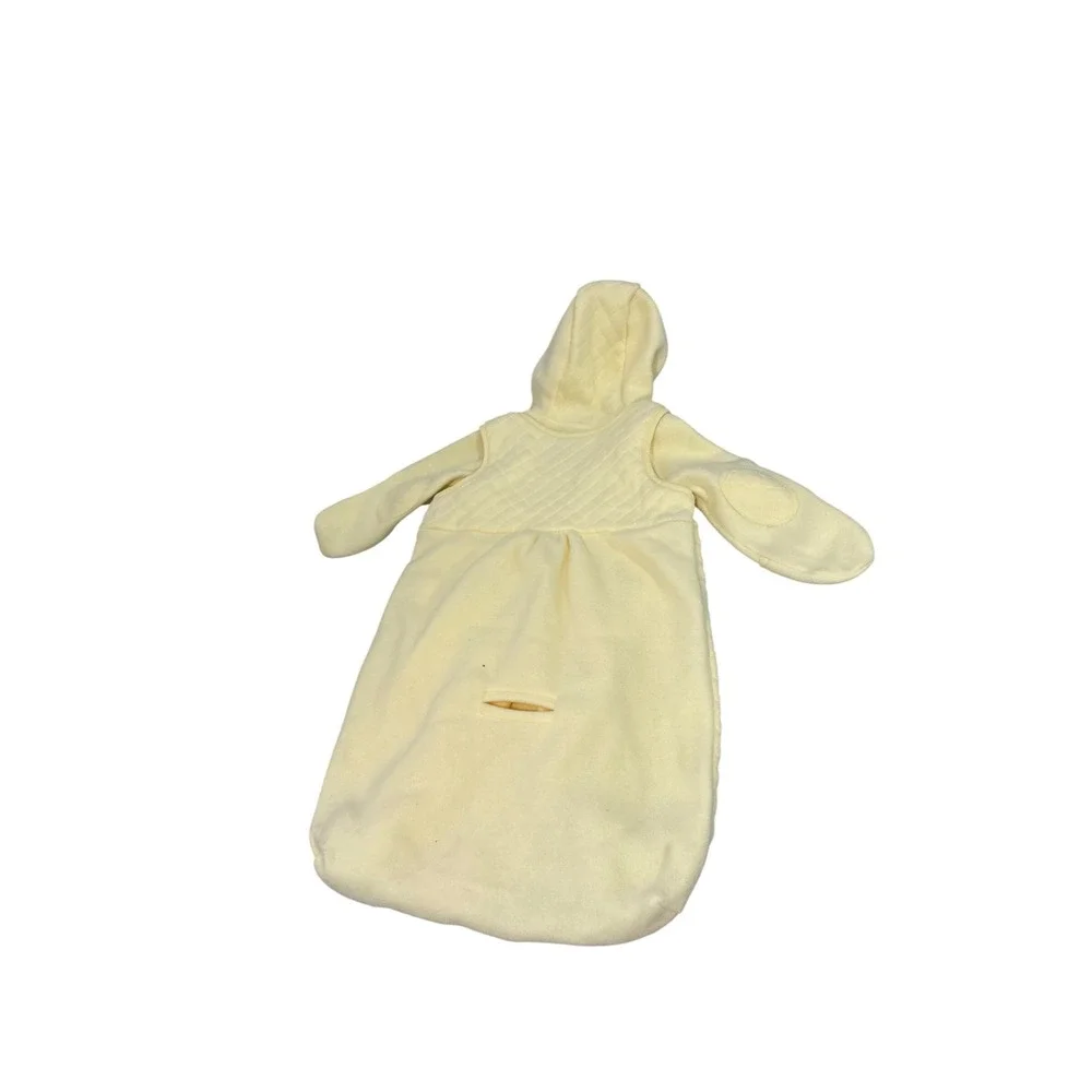 VTG Baby UR It Quilted Bunting Bag Hooded Sleep Sack Yellow Bear 6/9M
